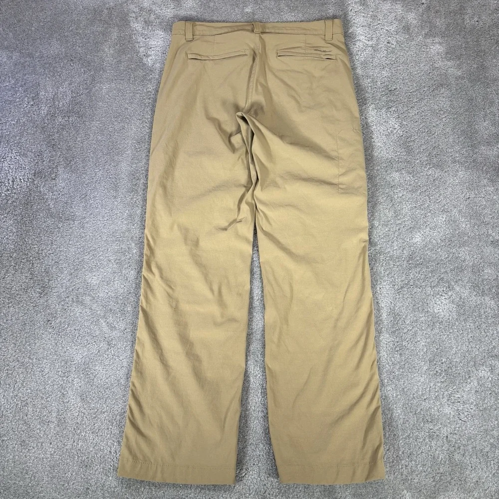 Eddie Bauer Travex Pants Mens 30x30 Biege Tan Nylon Stretch Performance Hiking